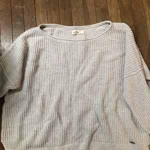 Waffle knit sweater